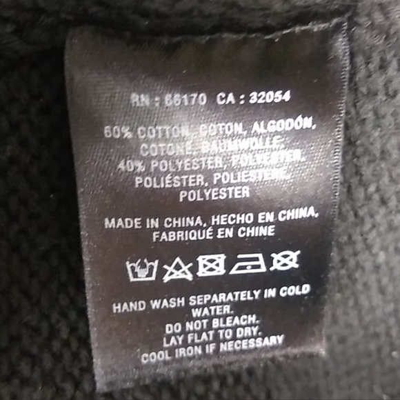 Anthropologie Field Flower Black Tunic Sweater Women’s Size Small - Picture 9 of 10